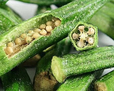 crispy okra chips made in China