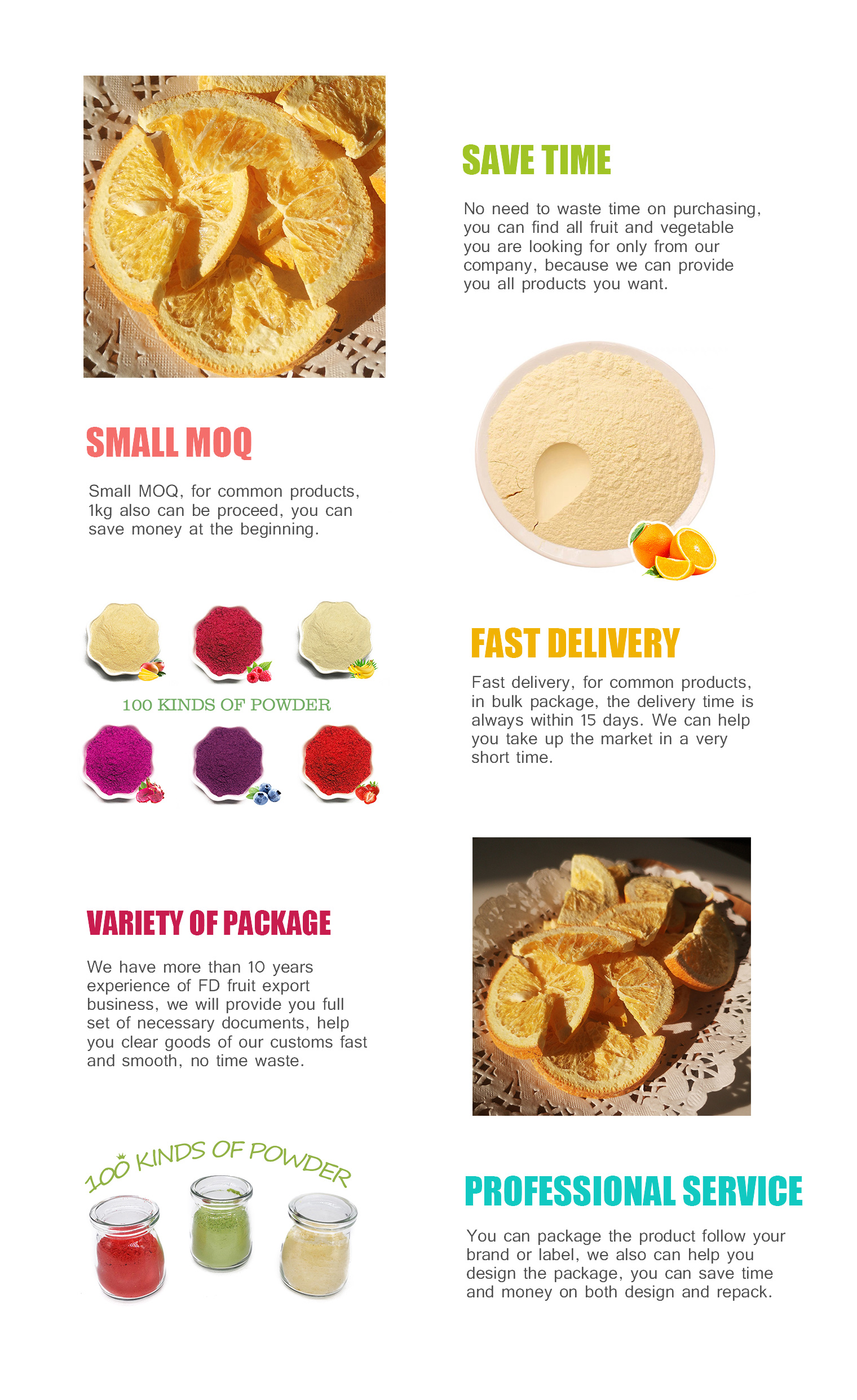 wholesale orange powder