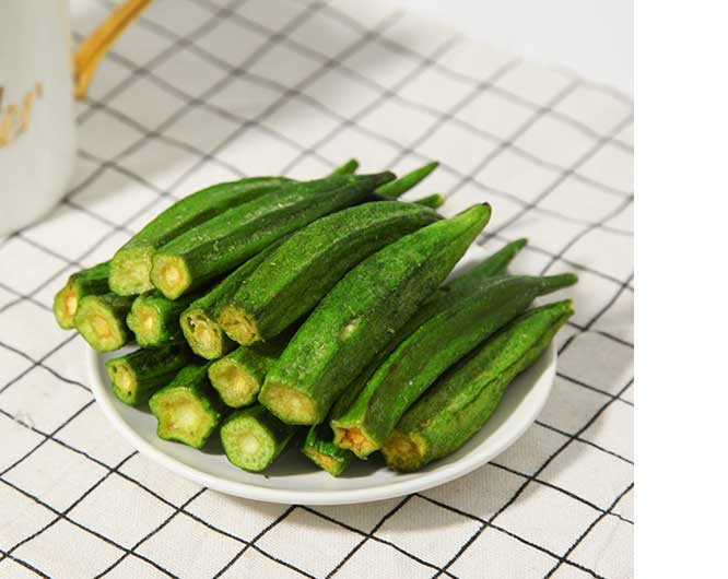 crispy okra chips made in China