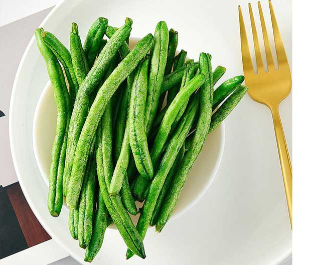 vacuum fried Green beans made in China